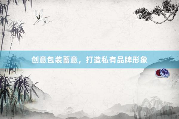 创意包装蓄意，打造私有品牌形象