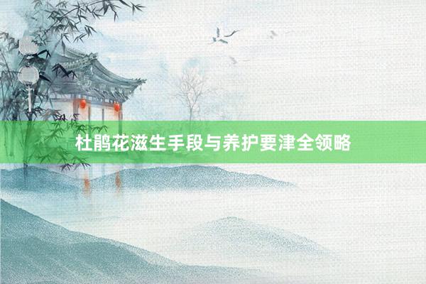 杜鹃花滋生手段与养护要津全领略